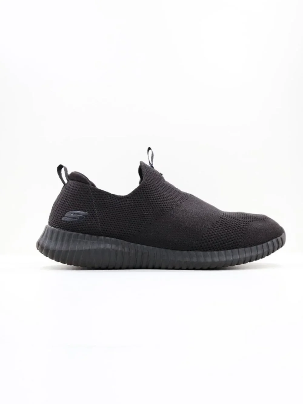 Skechers Elite Flex Wasik Black Knit Lightweight Comfort Sneakers - Men's 8.5 W